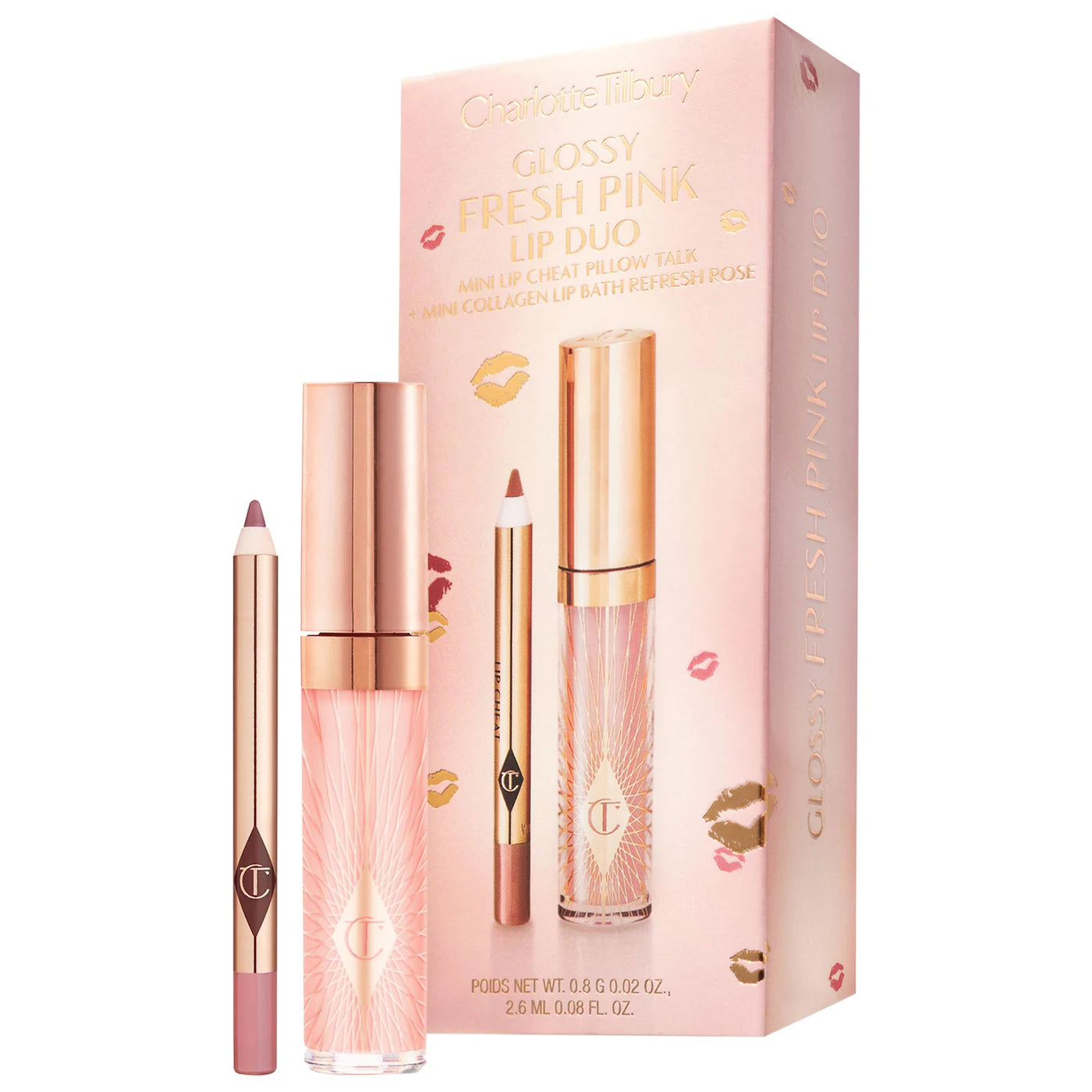 Charlotte Tilbury Mini Collagen Lip Bath Gloss in PILLOW TALK (Part Out from Set)