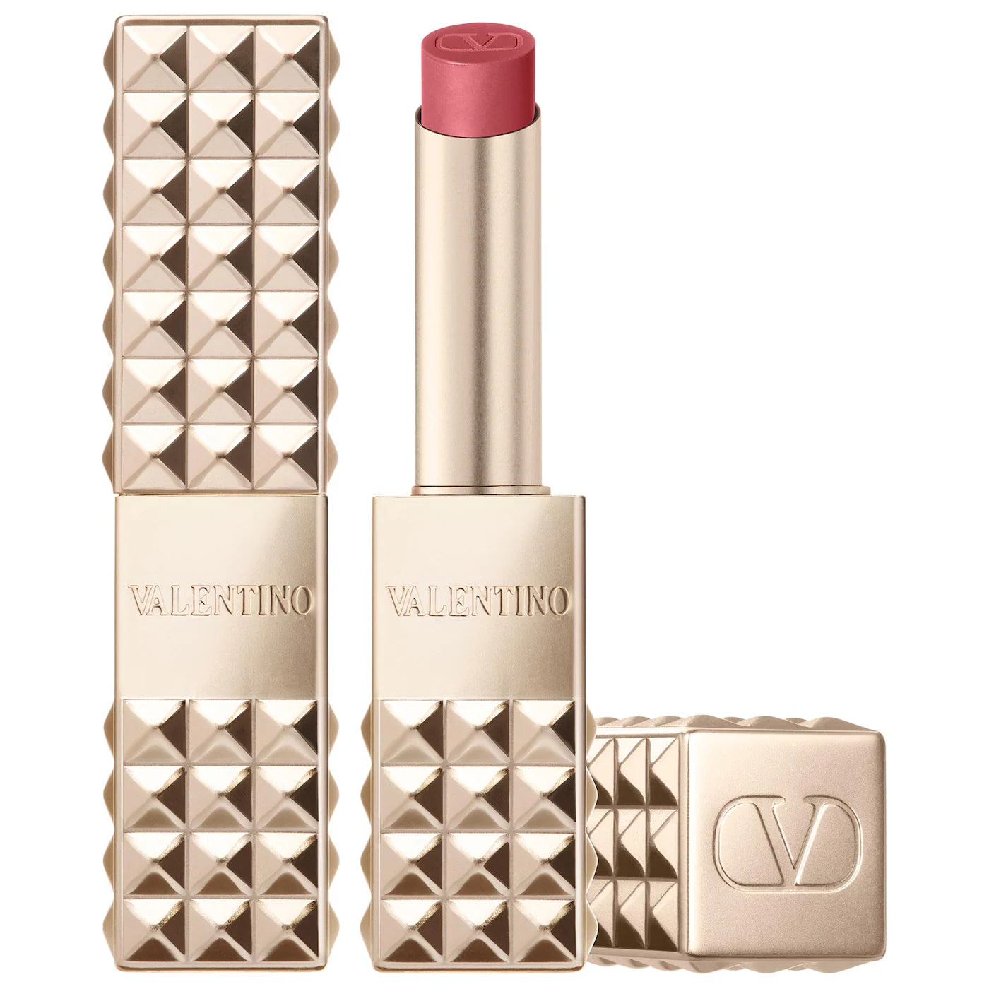 Valentino Beauty Spike Buttery Matte Lipstick in 100R STAND OUT IN NUDE