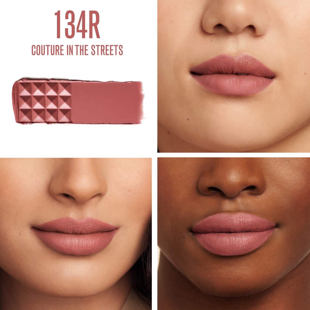 Valentino Spike Buttery Matte Lipstick in 134R COUTURE IN THE STREETS