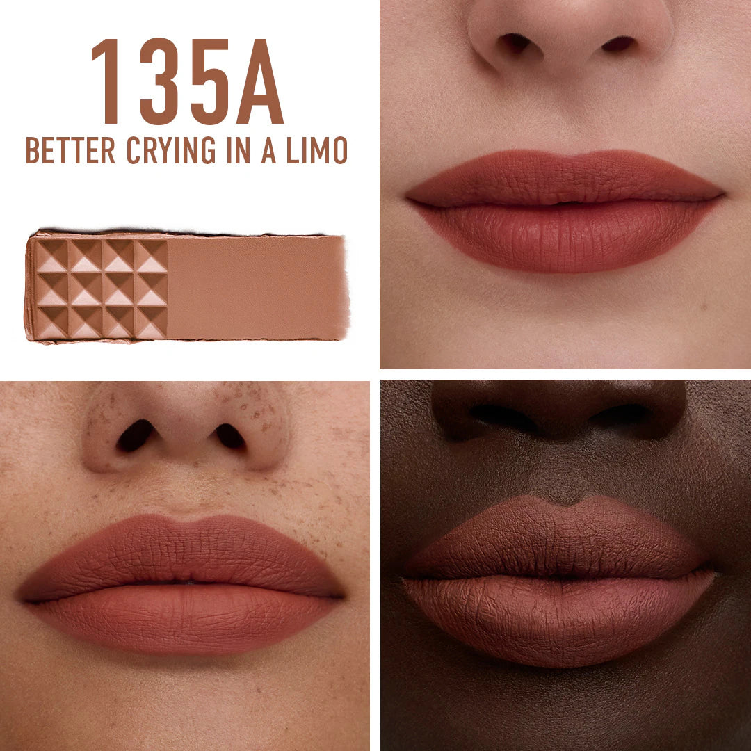 Valentino Spike Buttery Matte Lipstick in 135A BETTER CRYING IN A LIMO