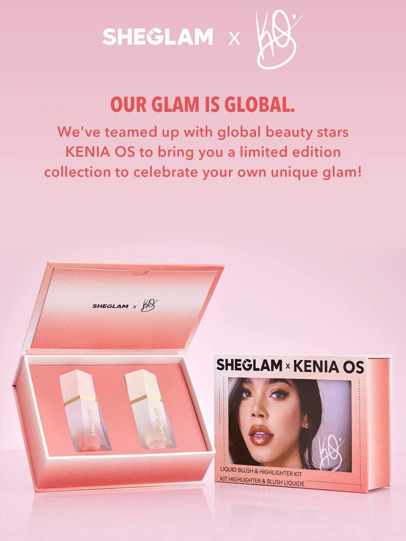 Sheglam Cosmetics X KENIA OS Liquid Blush & Highlighter Kit