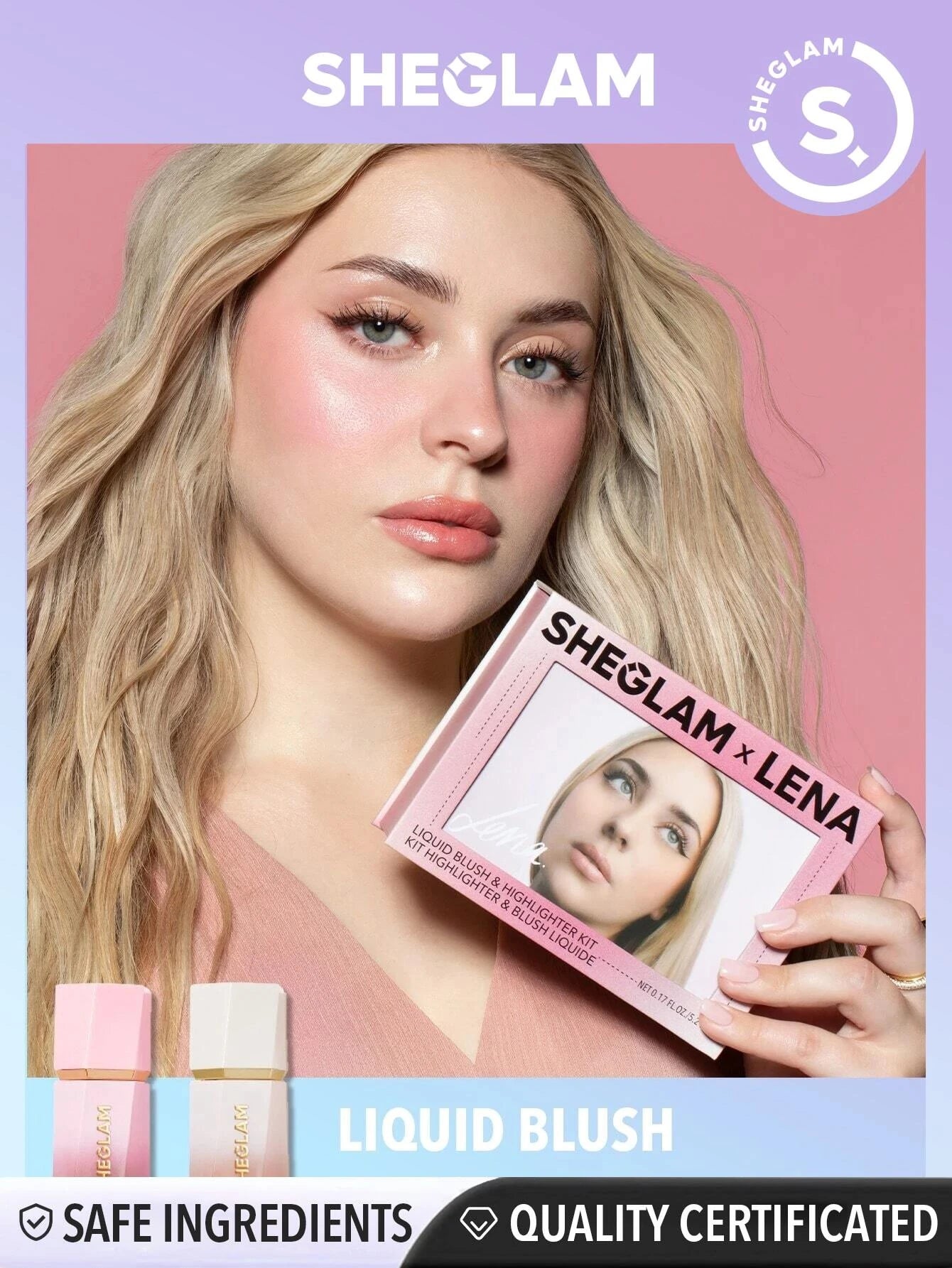 Sheglam Cosmetics X LENA Liquid Blush & Highlighter Kit