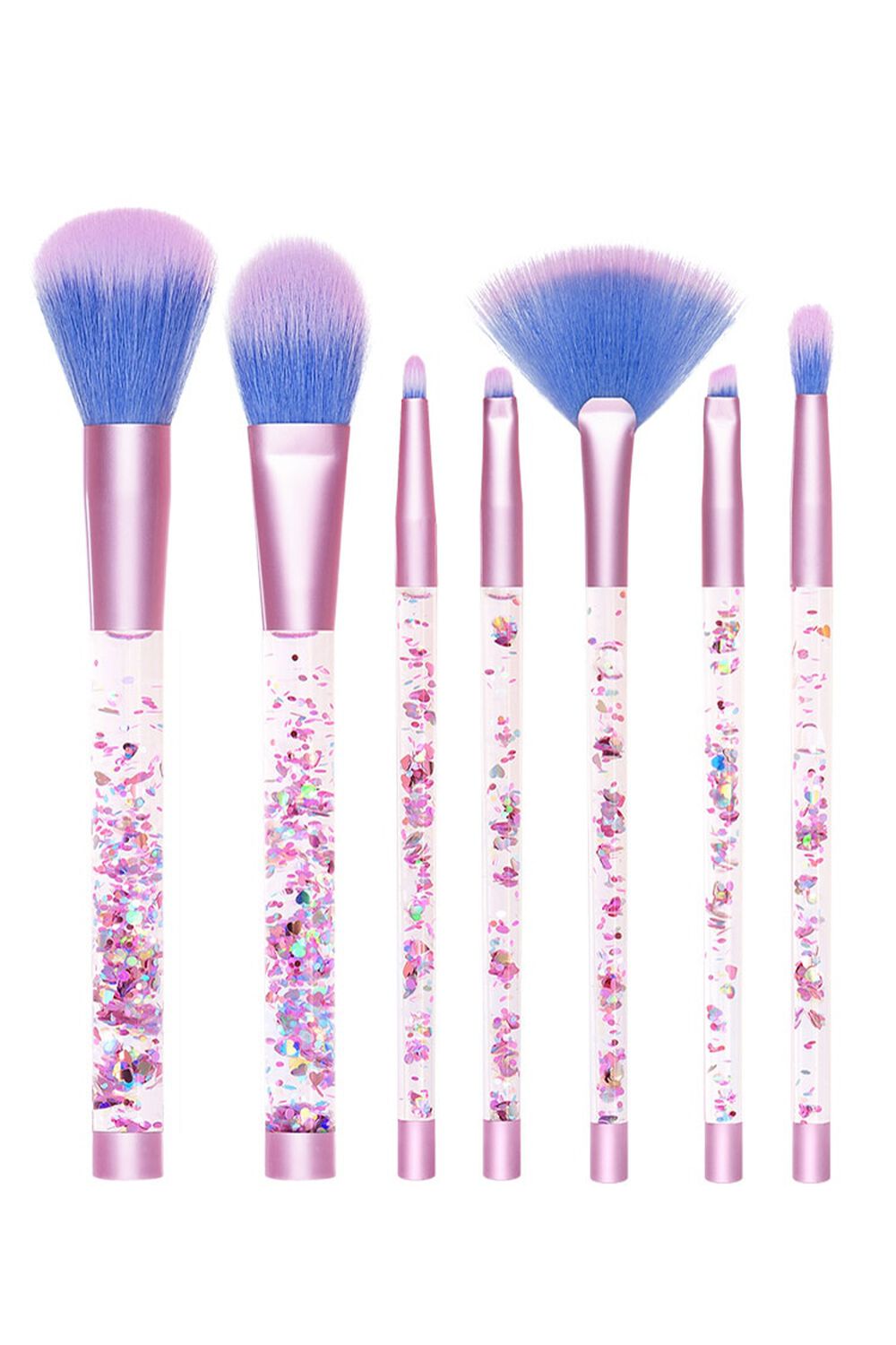 Lime Crime Aquarium Liquid Glitter Makeup Brush Set & Pouch (Limited Edition)