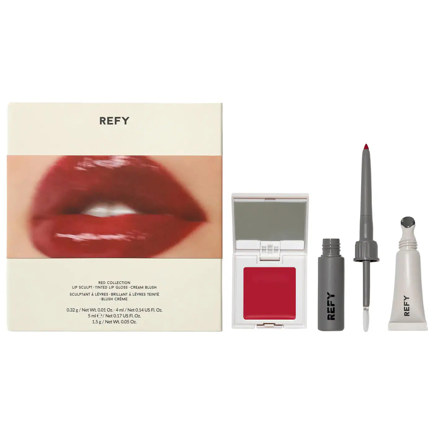 Refy Beauty Red Collection Lip & Cheek Set (Limited Edition)