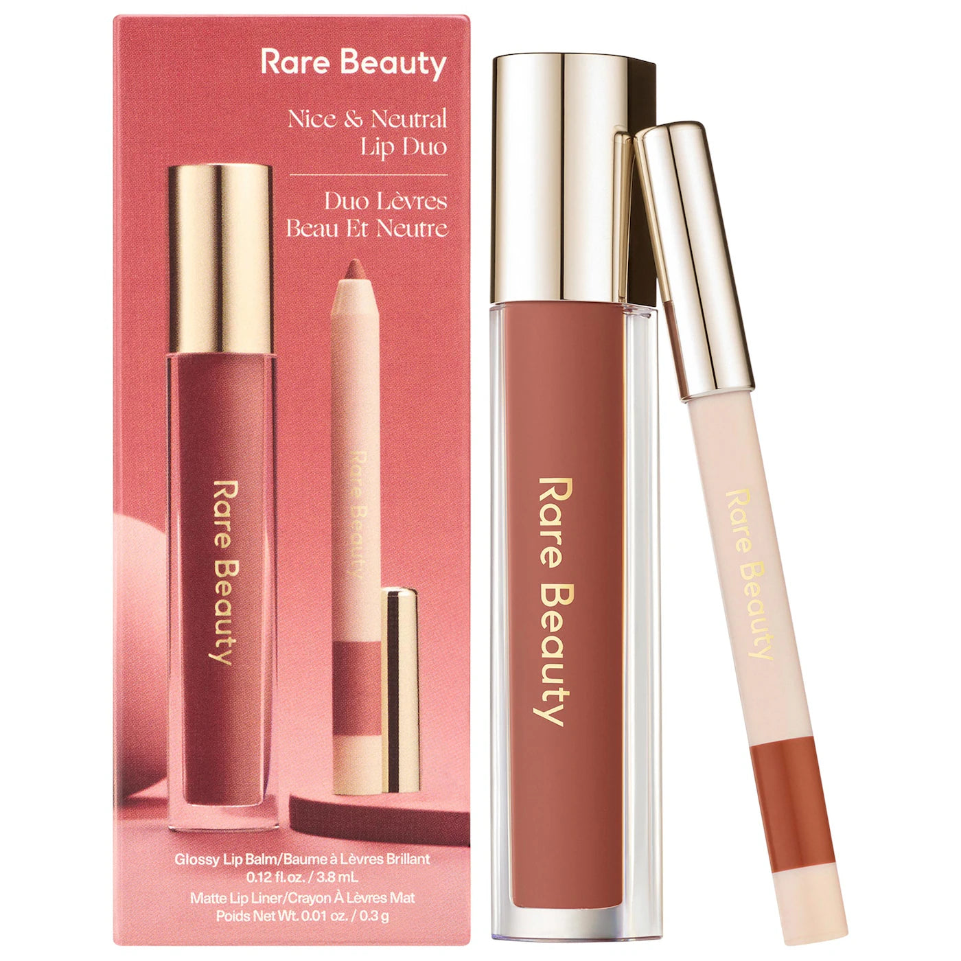 Rare Beauty Nice & Neutral Lip Gloss and Liner Duo