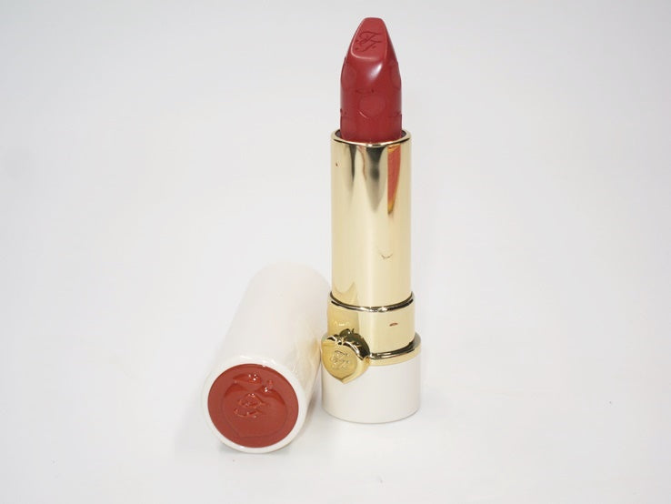 Too Faced Peach Kiss Moisture Matte Long Wear Lipstick—Peaches and Cream Collection in Sex On The Peach (spiced mauve) - TRAVEL SIZE