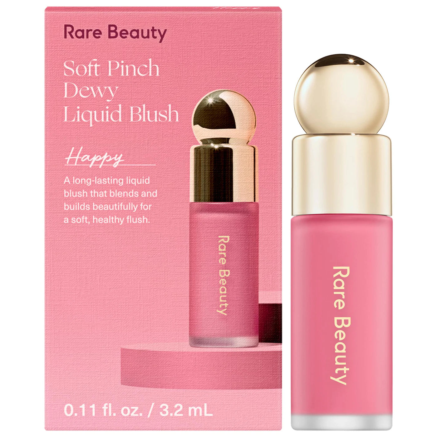 Rare Beauty Mini Soft Pinch Liquid Blush in HAPPY