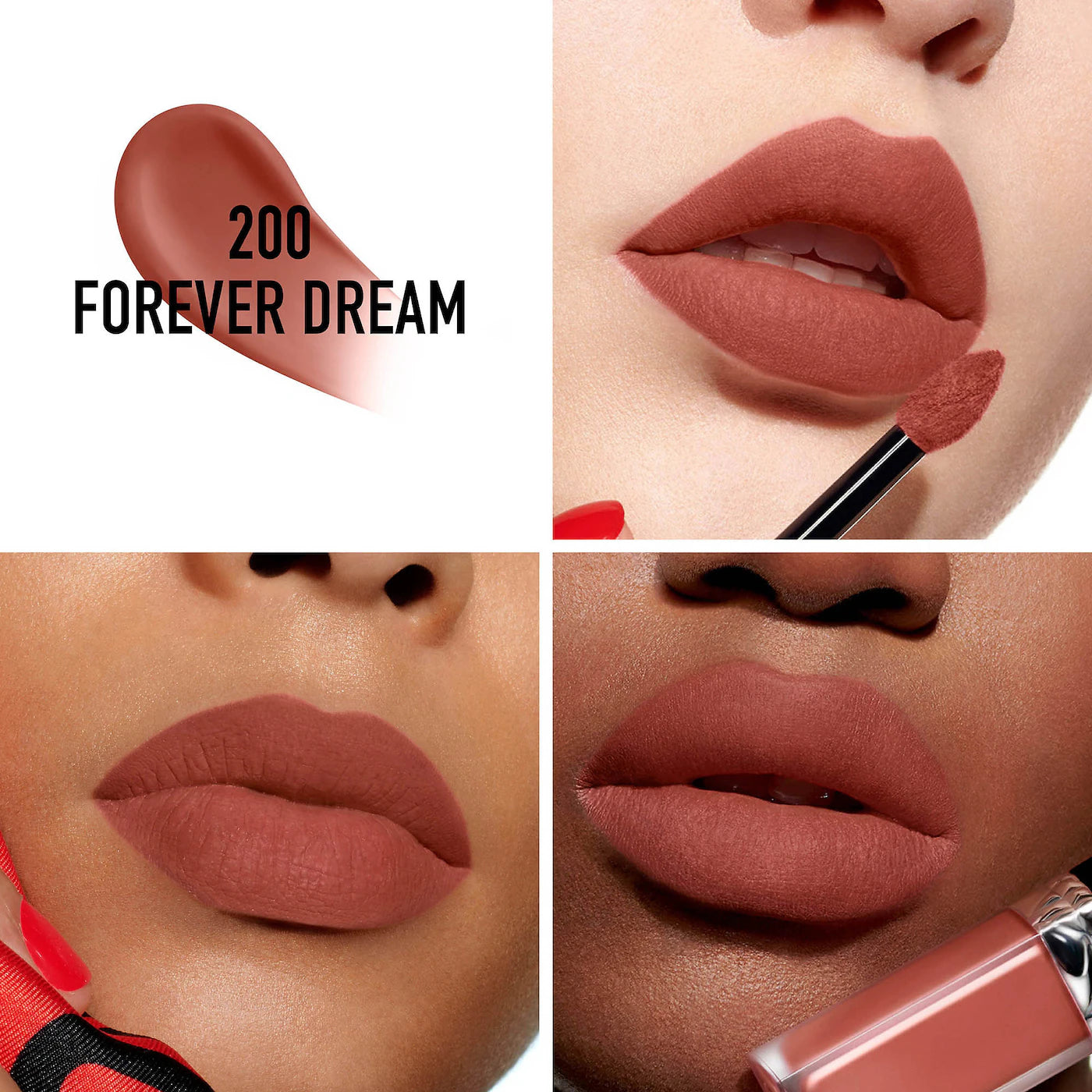 Dior Rouge Forever Liquid Transfer-Proof Lipstick in 200 FOREVER DREAM