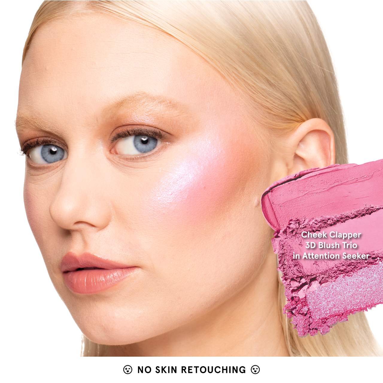ONE/SIZE by Patrick Starrr Cheek Clapper 3D Blush Trio Palette in Attention Seeker