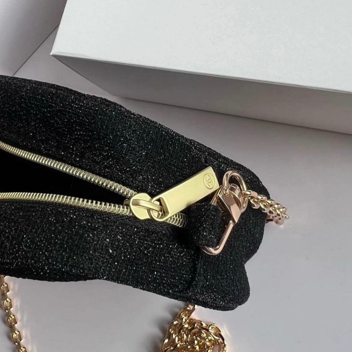Chanel Beaute Pochette with Chain