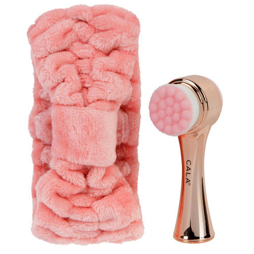 CALA Dual Action Facial Brush and Headband Set