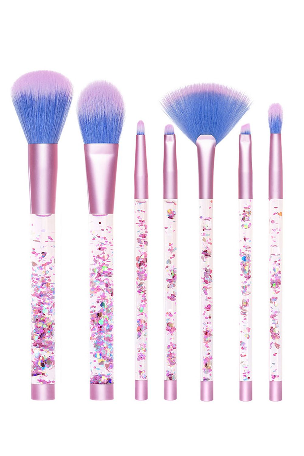 Lime Crime Aquarium Liquid Glitter Makeup Brush Set & Pouch (Limited Edition)