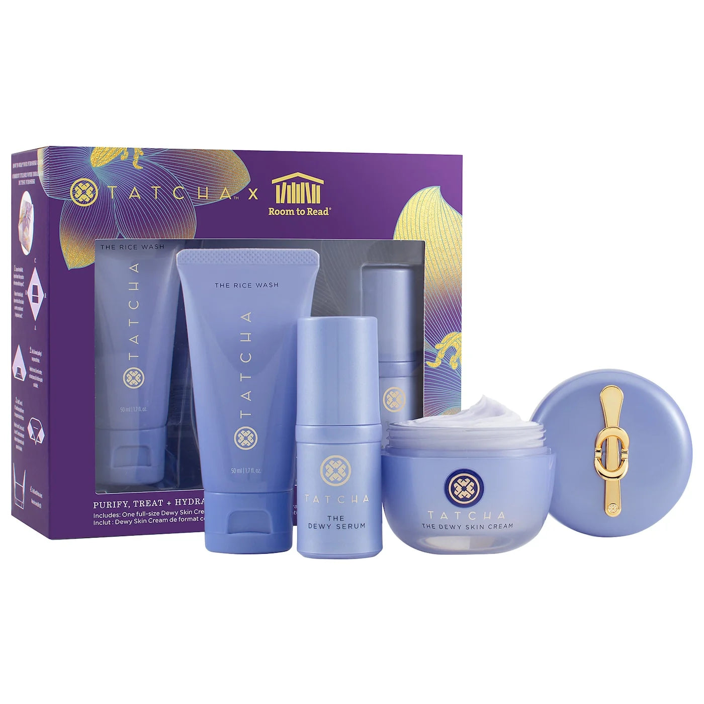 Tatcha Purify, Treat + Hydrate Trio Skincare Set