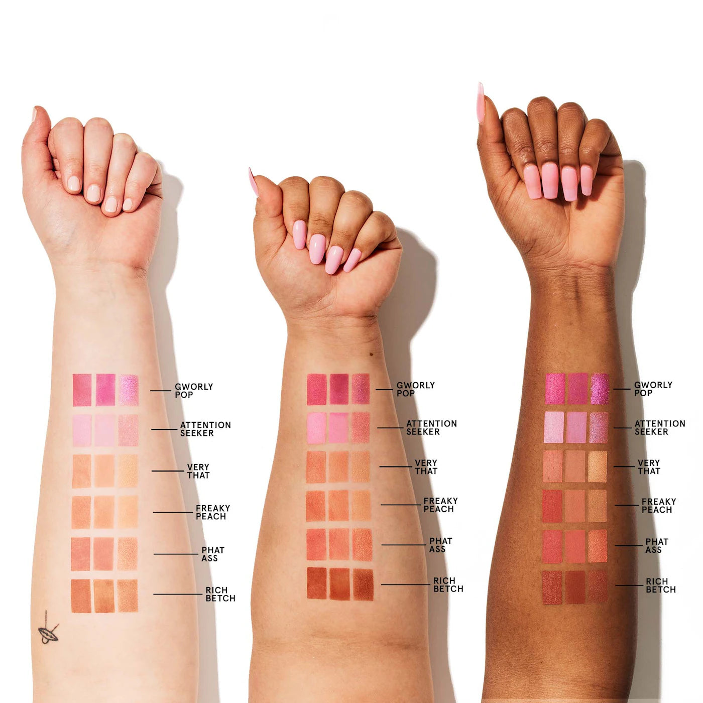ONE/SIZE by Patrick Starrr Cheek Clapper 3D Blush Trio Palette in Attention Seeker