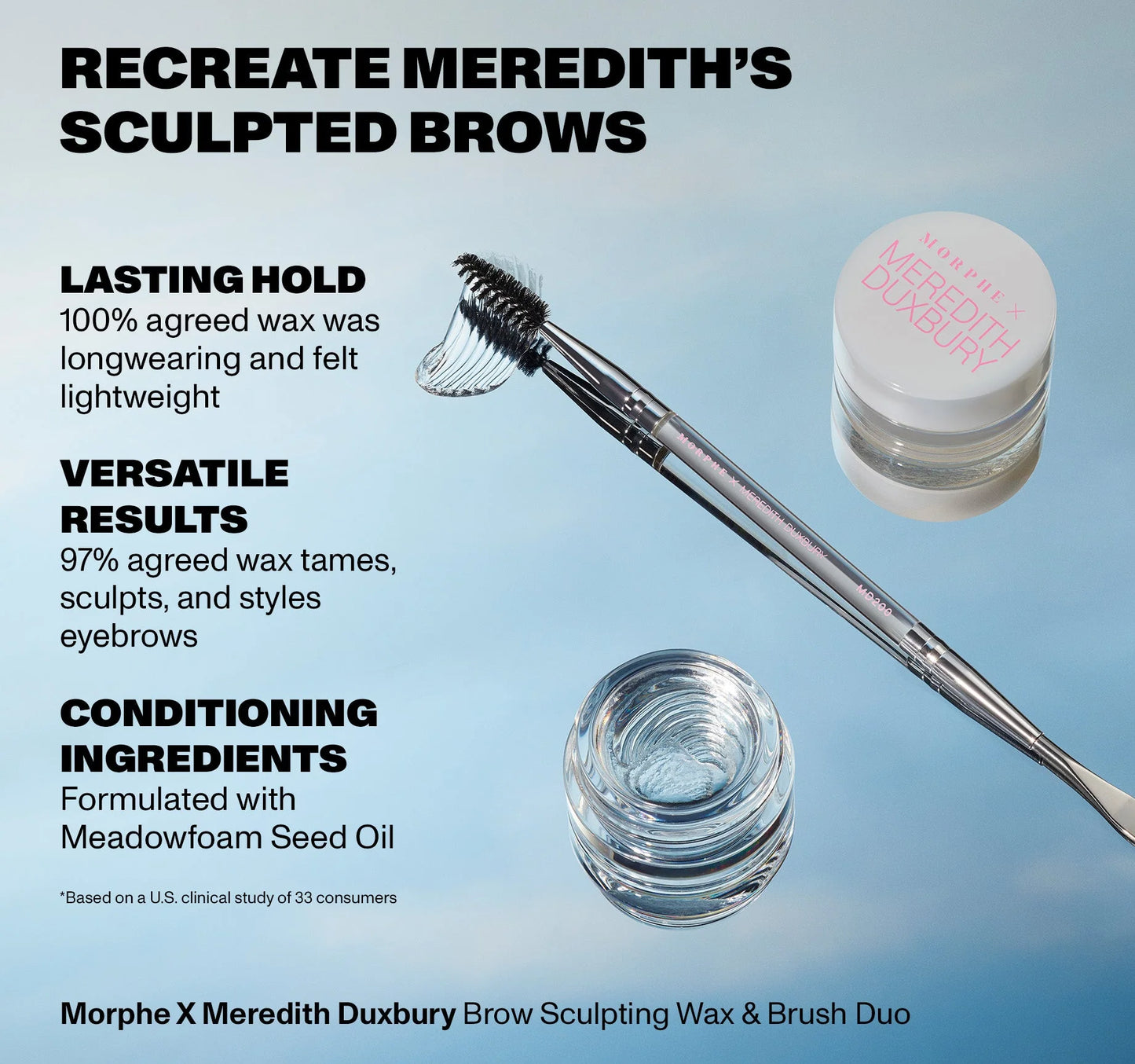 Morphe x Meredith Duxbury Brow Sculpt & Brush Duo