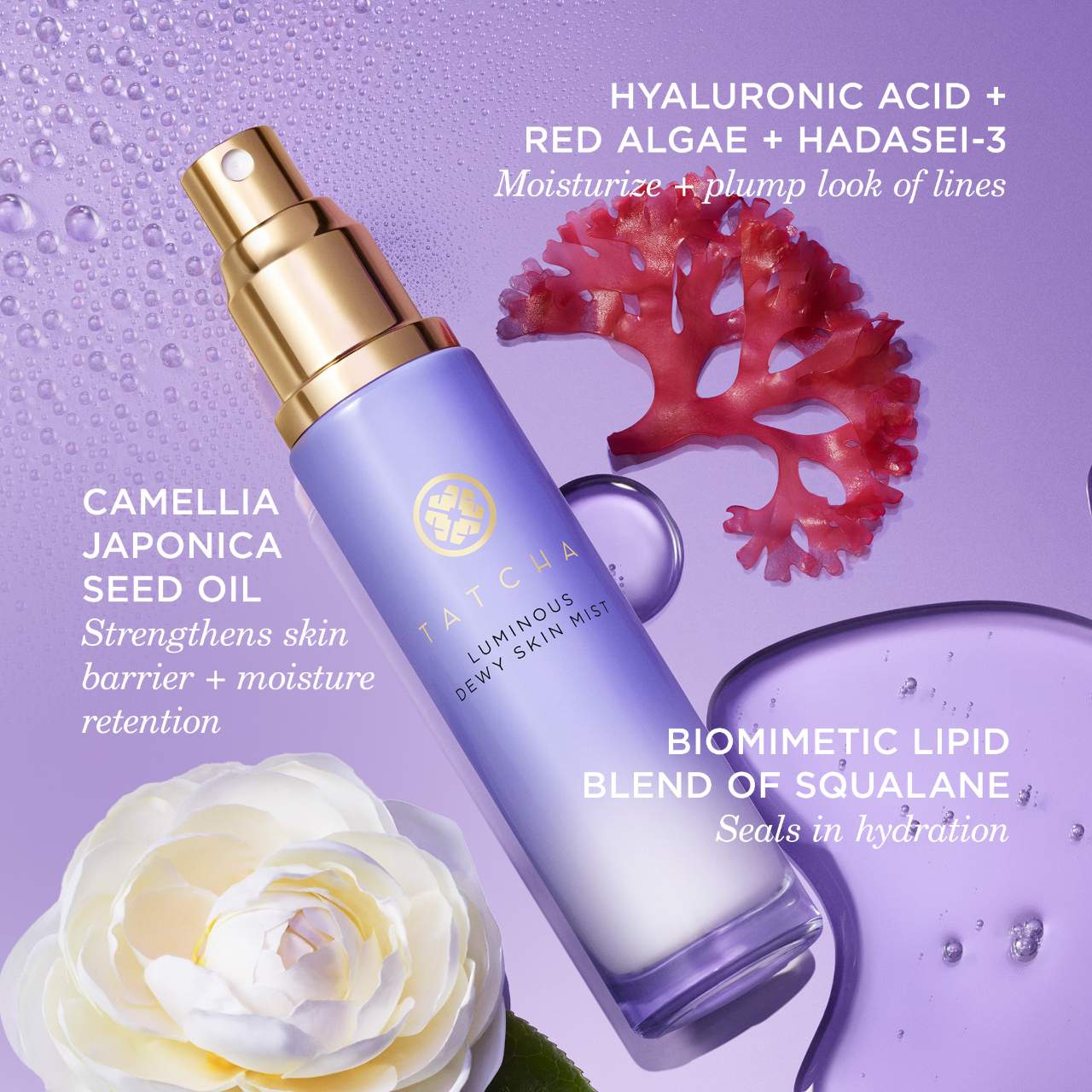 Tatcha Luminous Dewy Skin Mist 2-in-1 Hydrator & Finishing Spray