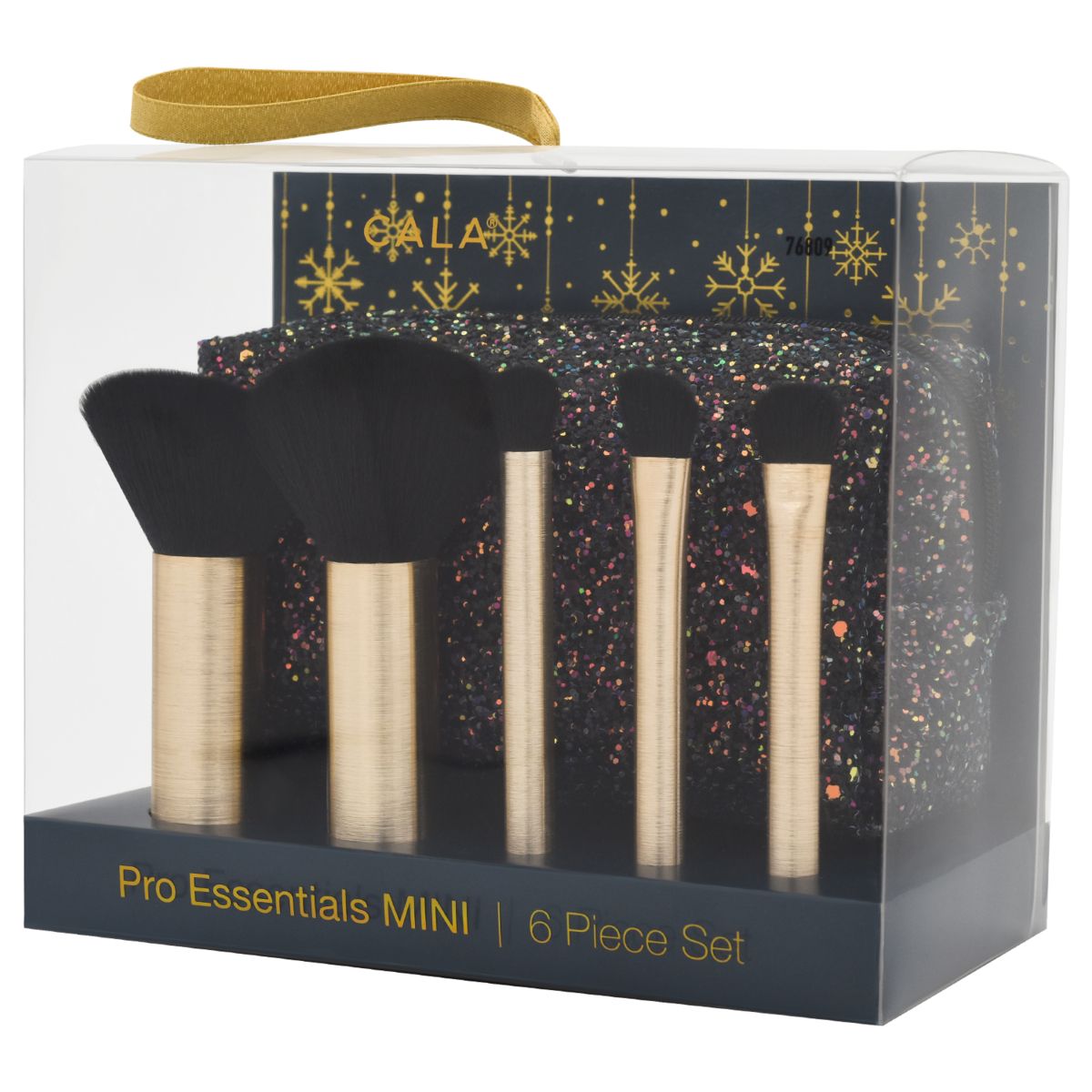 CALA Pro Essentials Mini Brush & Zipper Bag Set (6pc Set) - Limited Edition