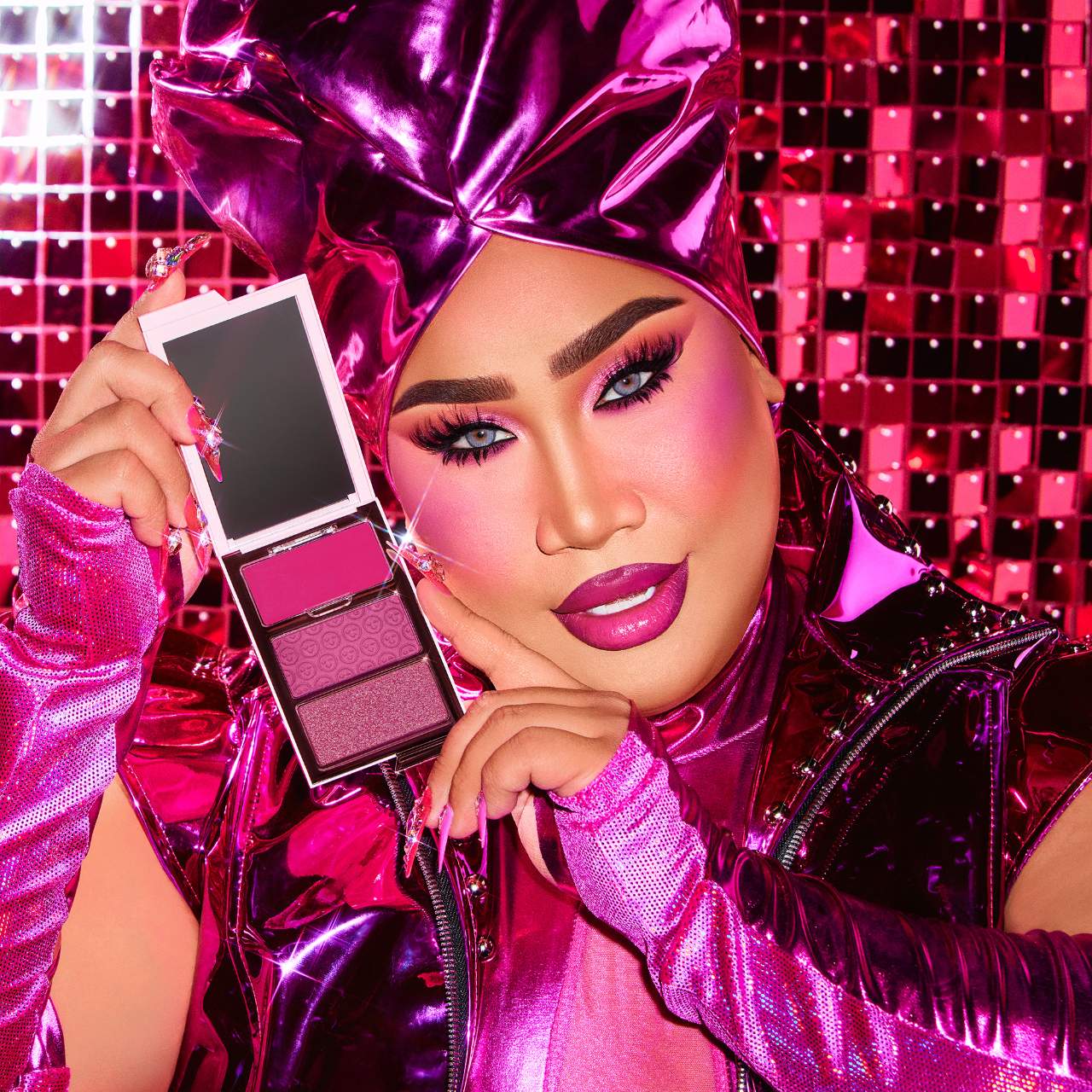 ONE/SIZE by Patrick Starrr Cheek Clapper 3D Blush Trio Palette in Attention Seeker