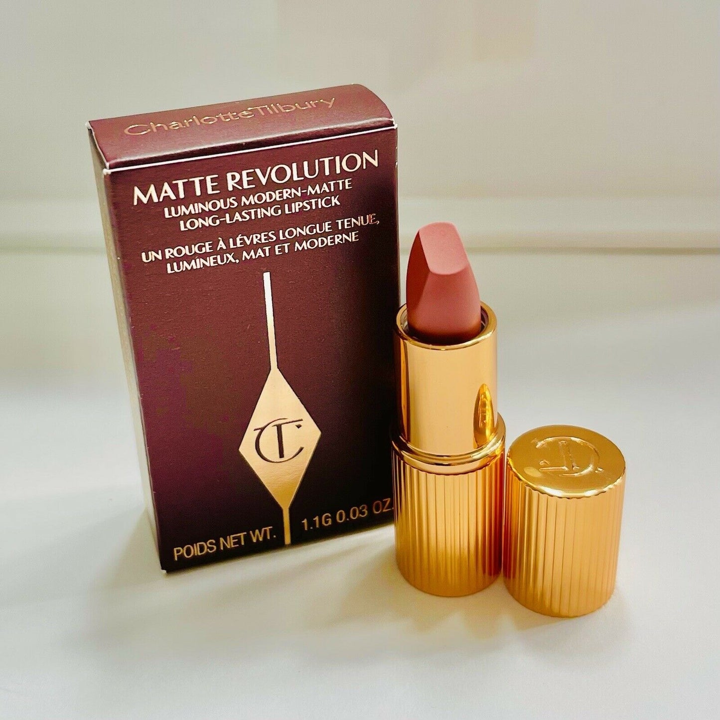 Charlotte Tilbury Lipstick in PILLOW TALK MEDIUM - Mini Size