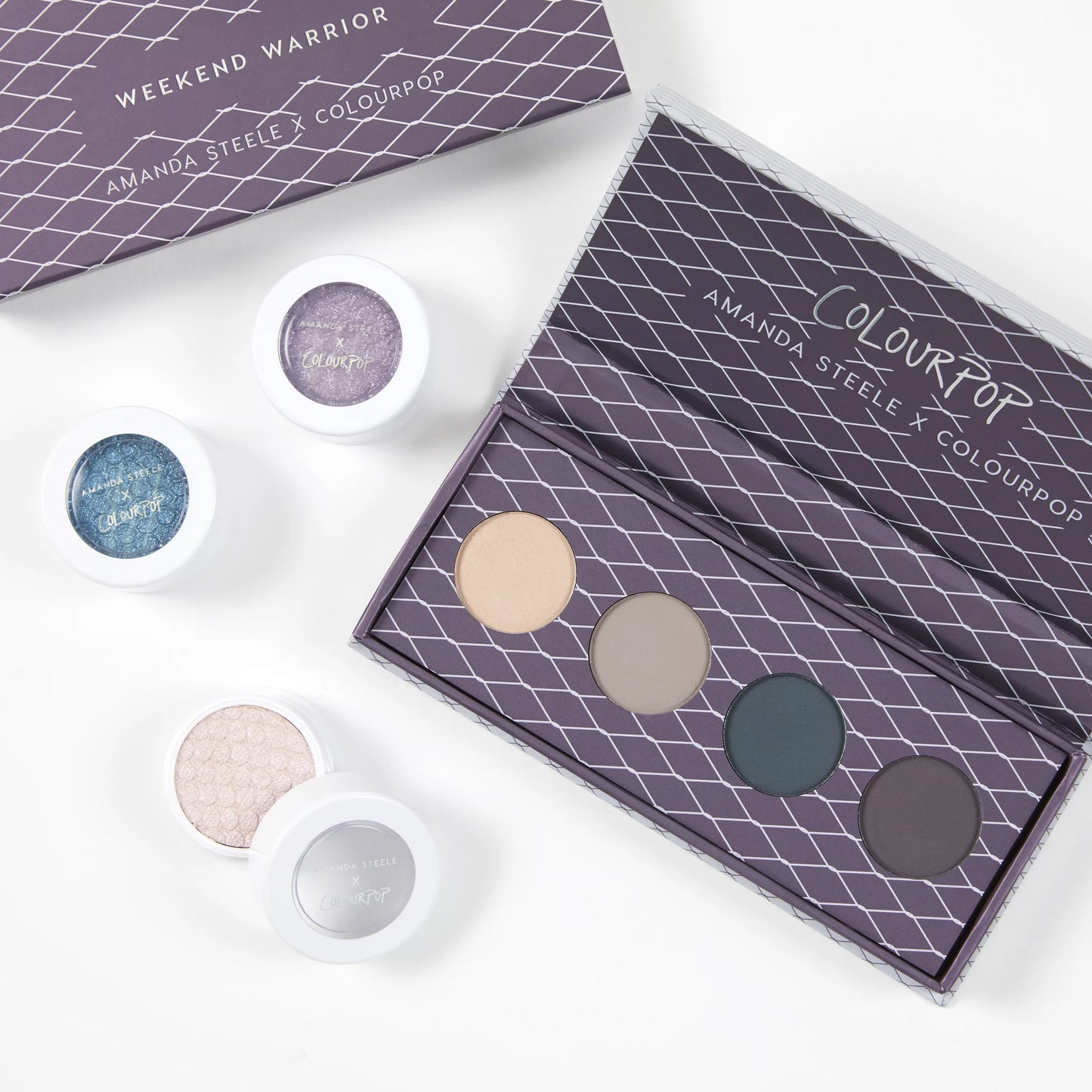 Colourpop x Amanda Steele Weekend Warrior Pressed Powder Shadow Collection (Limited Edition)