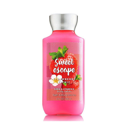 Bath & Body Works Body Lotion - SWEET ESCAPE STRAWBERRY PICNIC 236ML