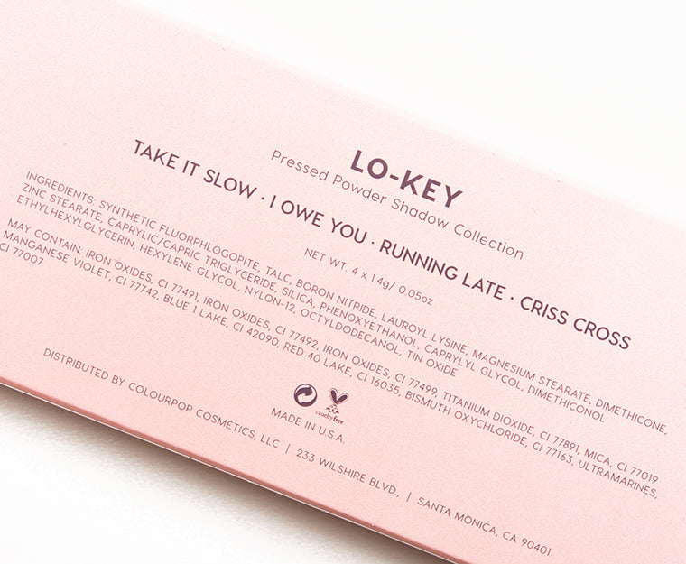 COLOURPOP LO-KEY Pressed Powder Shadow Palette