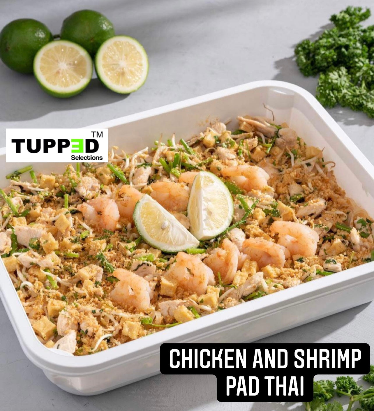 CHICKEN AND SHRIMP PAD THAI