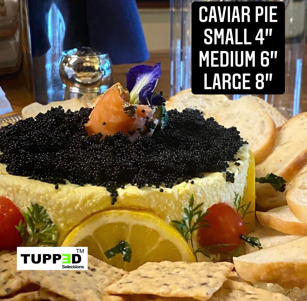 CAVIAR PIE WITH SALMON GRALAX