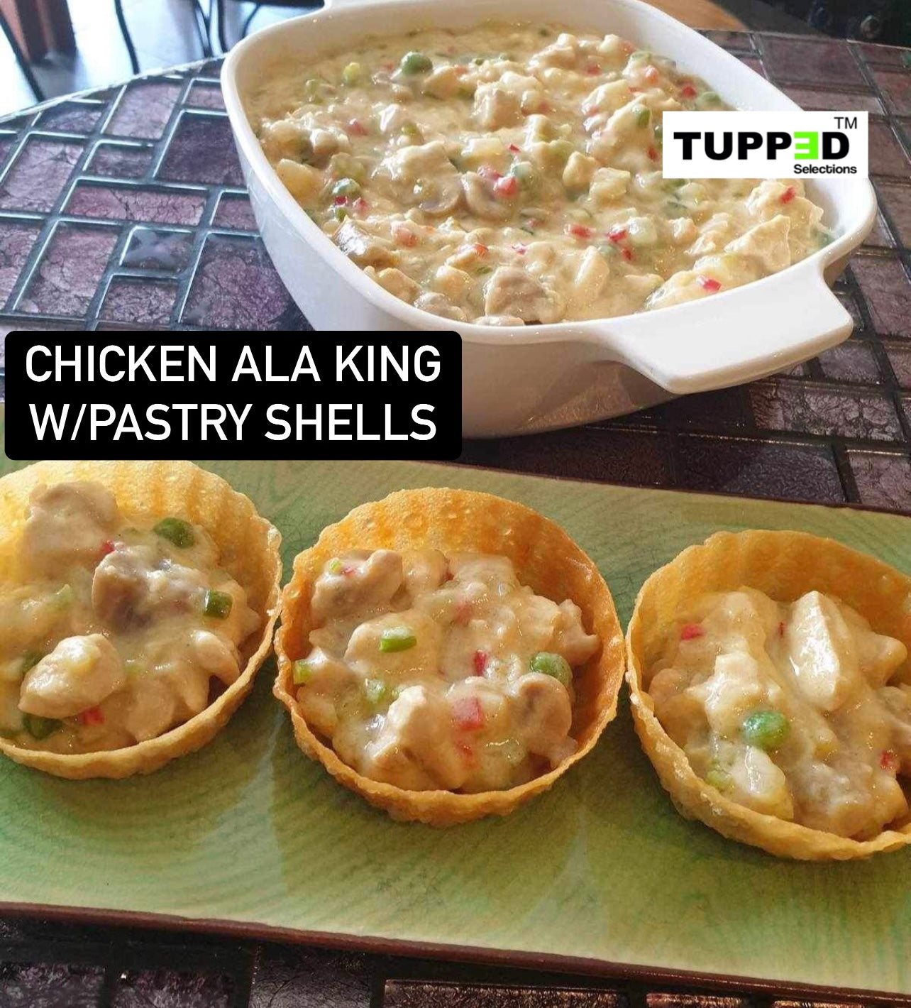 CHICKEN ALA KING W/PASTRY SHELLS