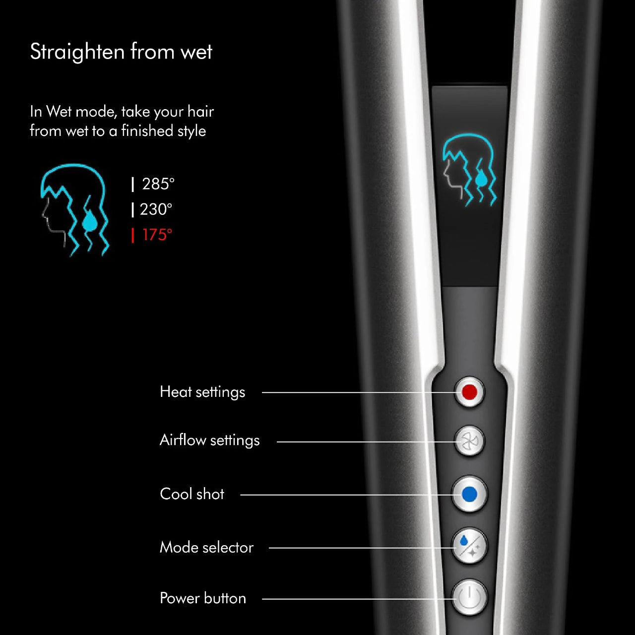 Dyson Airstrait™ Straightener in Bright Nickel/Rich Copper