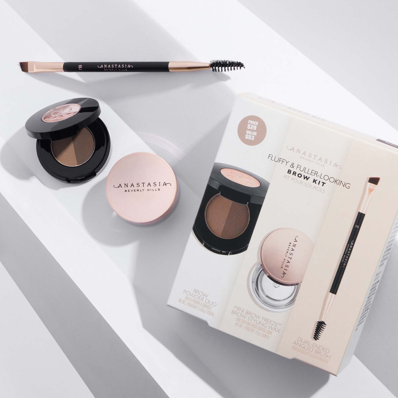 Anastasia Fluffy & Fuller-Looking Brow Kit - Soft Brown