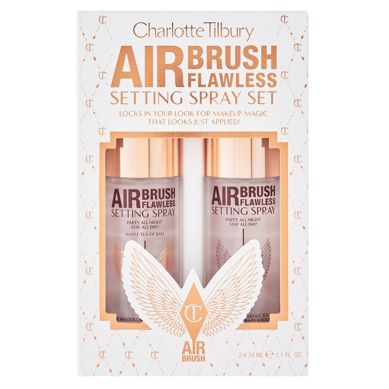 Charlotte Tilbury Mini Airbrush Flawless Setting Spray Duo Set