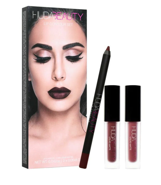 Huda Beauty Lip Contour Set in Vixen & Famous