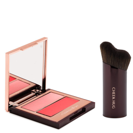 Charlotte Tilbury Pretty Youth Glow Filter & Cheek Hug Brush Set