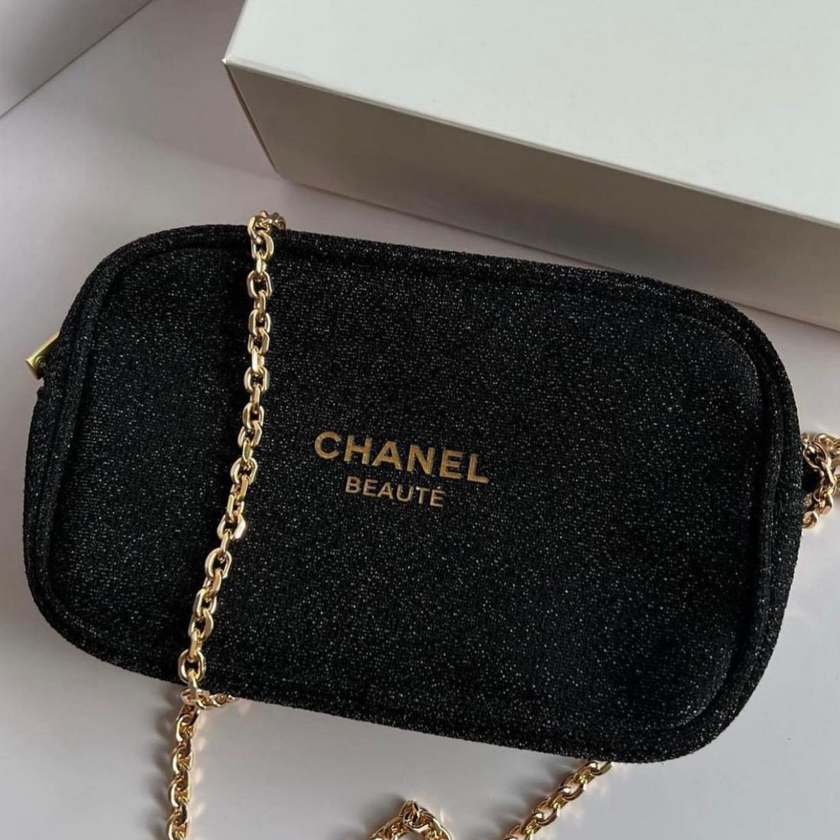 Chanel Beaute Pochette with Chain