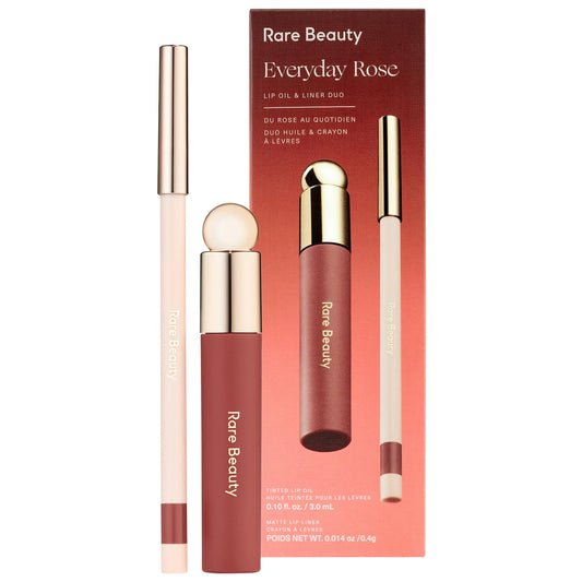 Rare Beauty Everyday Rose Lip Oil & Liner Duo Set