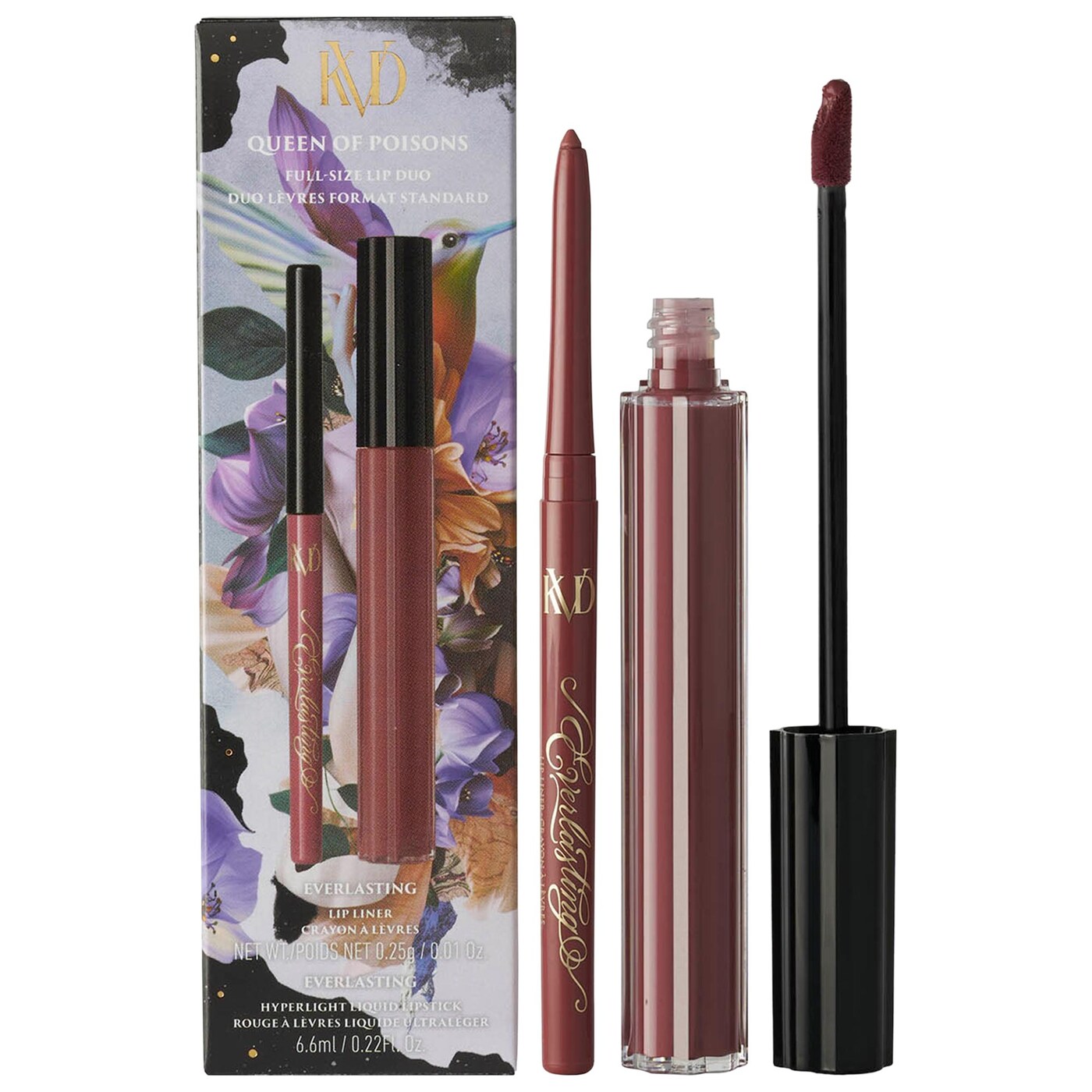 KVD Beauty Queen of Poisons Full-Size Vegan Transfer-Proof Lip Duo