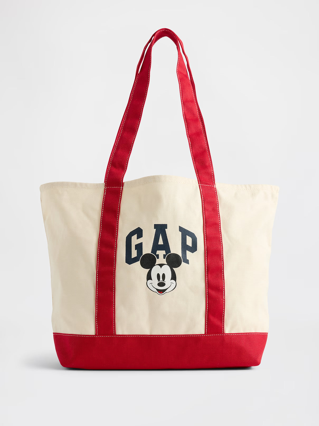 GAP : GAP x DISNEY TOTE BAG IN MICKEY (BEIGE/RED) - LIMITED EDITION