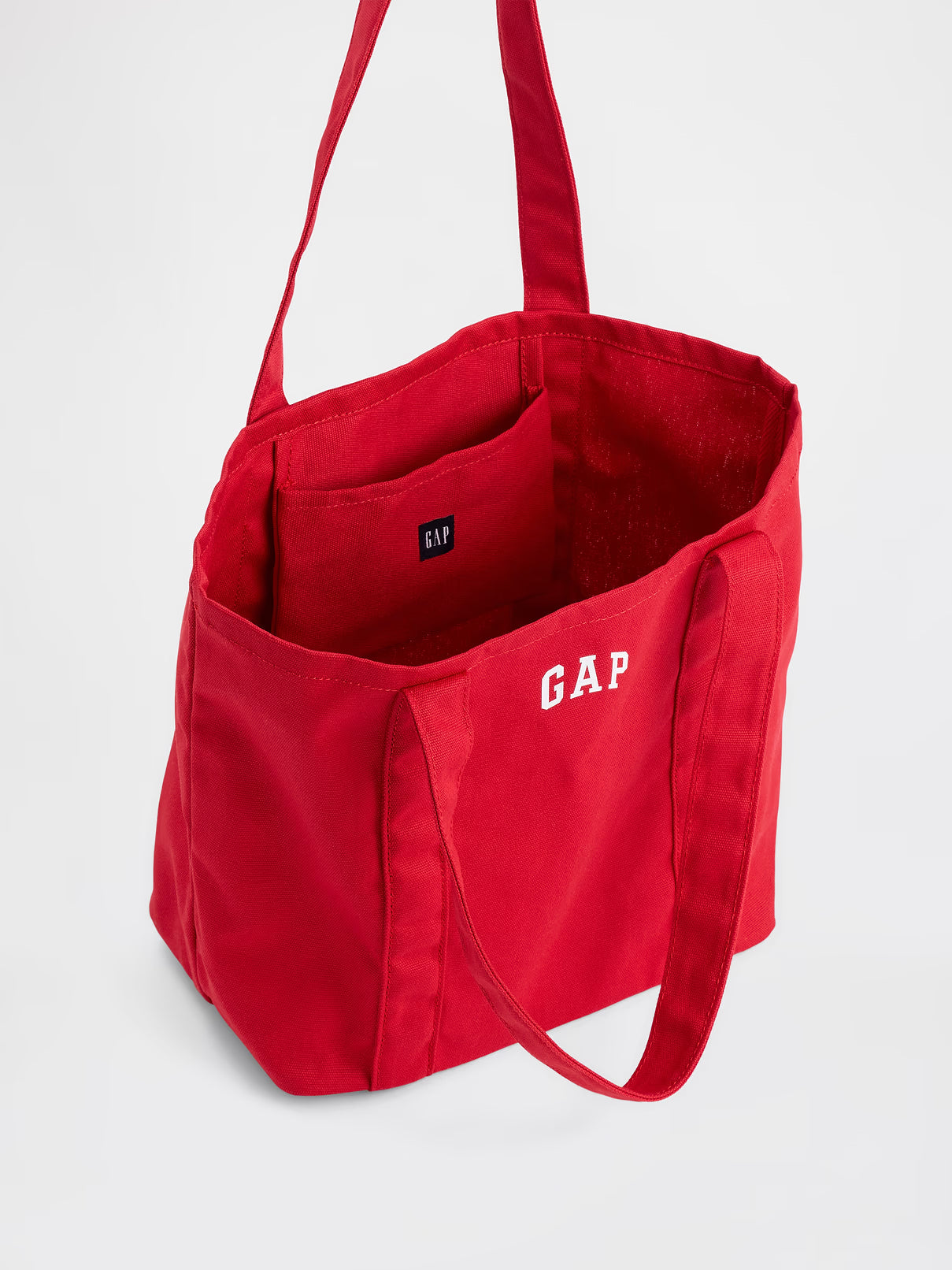 GAP : MINI GAP LOGO TOTE BAG in MODERN RED