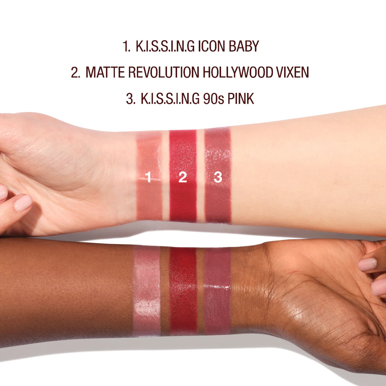 Charlotte Tilbury Mini Iconic Hollywood Lipstick Trio Set (Limited Edition)