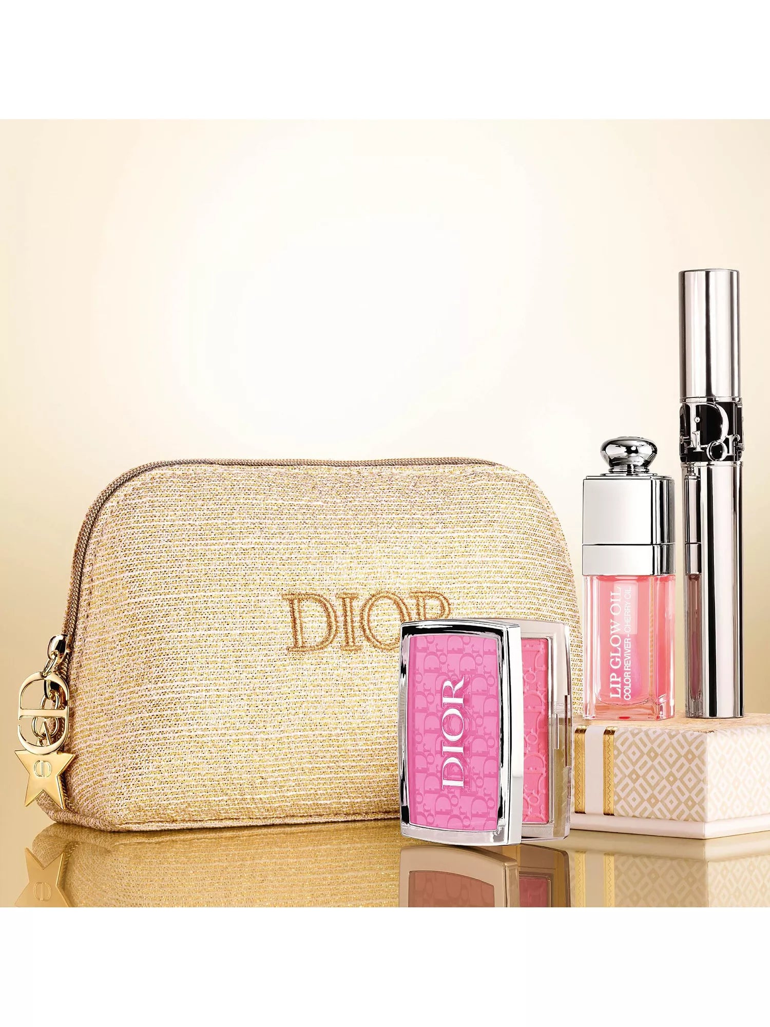 Gift Set Dior Cosmetic Bag Pink Makeup Dior Lipstick Set Pink DIOR