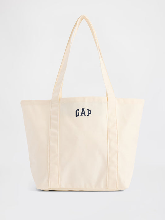 GAP : MINI GAP LOGO TOTE BAG in NEW OFF WHITE