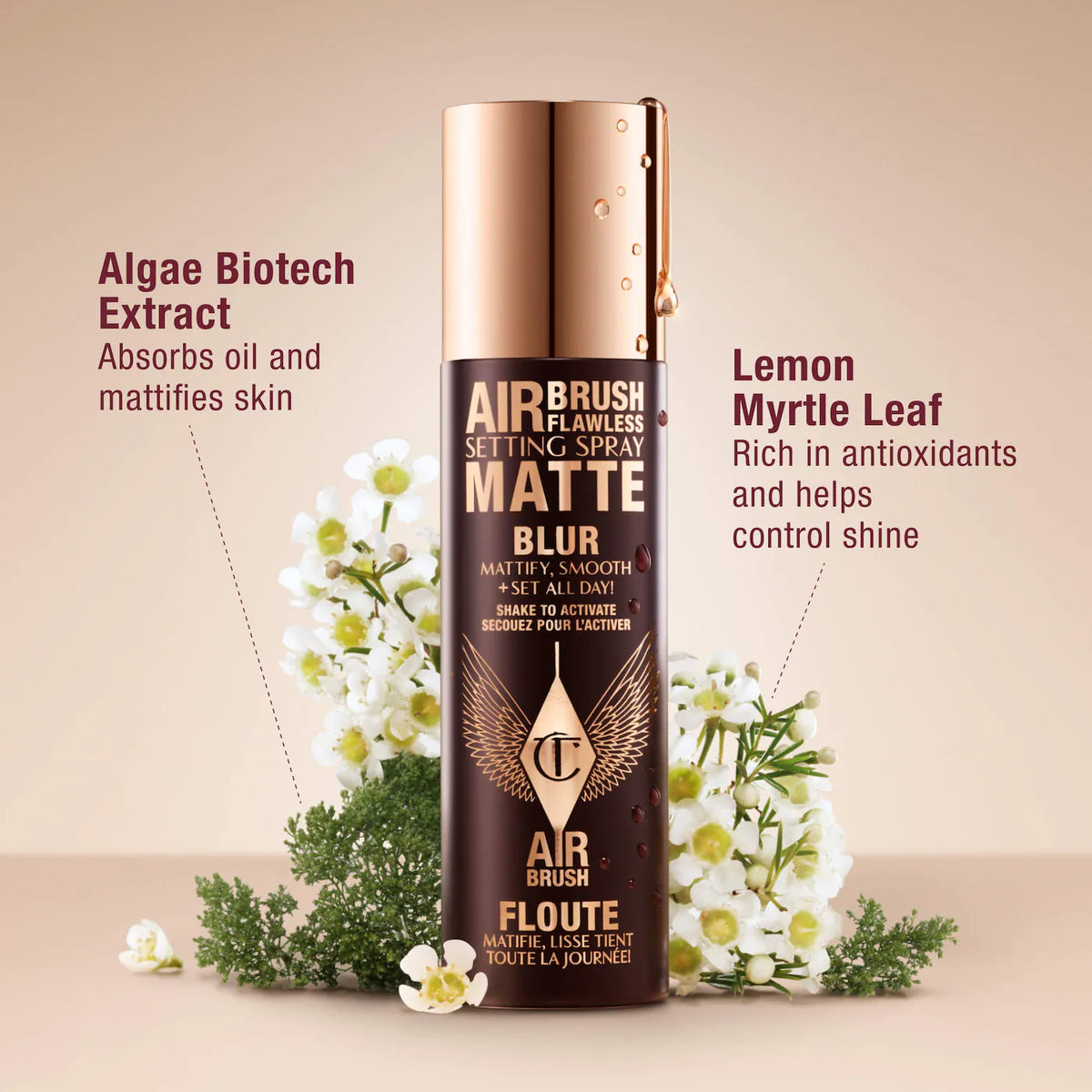 Charlotte Tilbury : Airbrush Flawless Matte Blurring & Waterproof Setting Spray