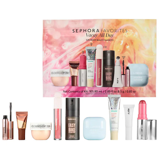SEPHORA FAVORITES : VACAY ALL DAY MAKEUP AND SKINCARE SET