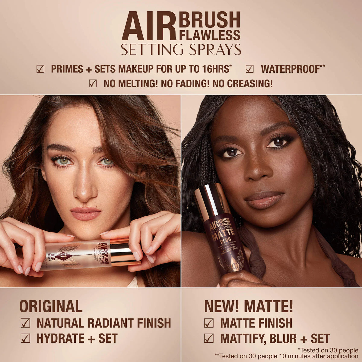 Charlotte Tilbury : Airbrush Flawless Matte Blurring & Waterproof Setting Spray