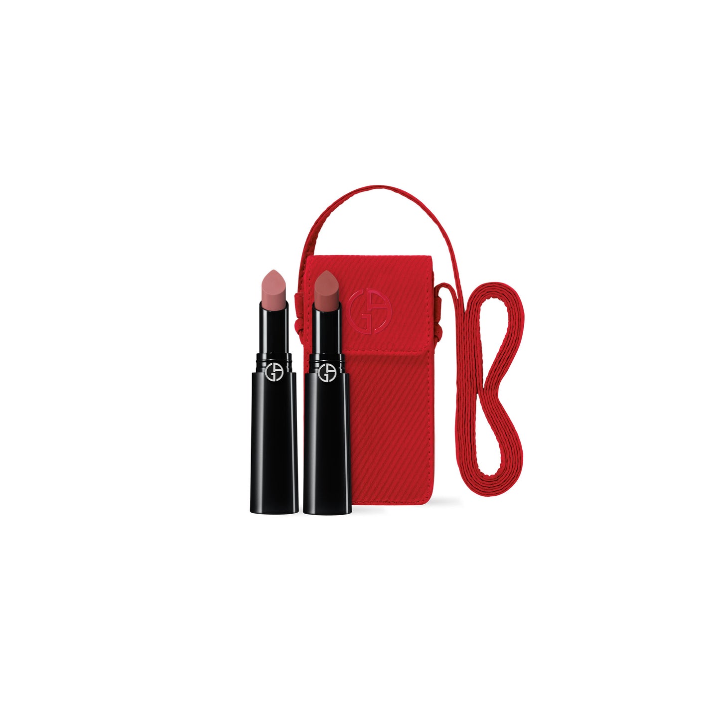 Giorgio Armani Beauty Lip Power Matte Long Lasting Lipstick Duo Holiday Set (Limited Edition)