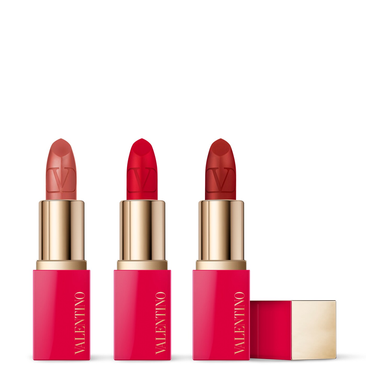 Valentino Beauty Minirosso Lipstick Trio Set (Limited Edition)