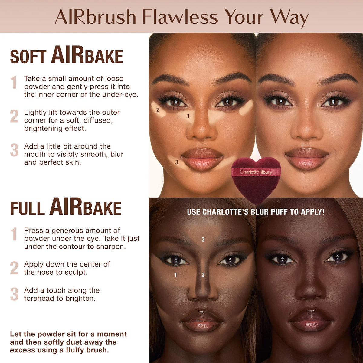 Charlotte Tilbury Airbrush Flawless Blur Puff Duo