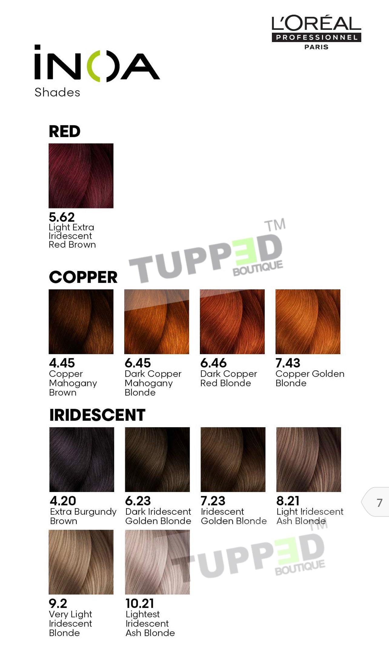 L'Oreal Professionnel INOA Ammonia-Free Permanent Hair Color Tube ...