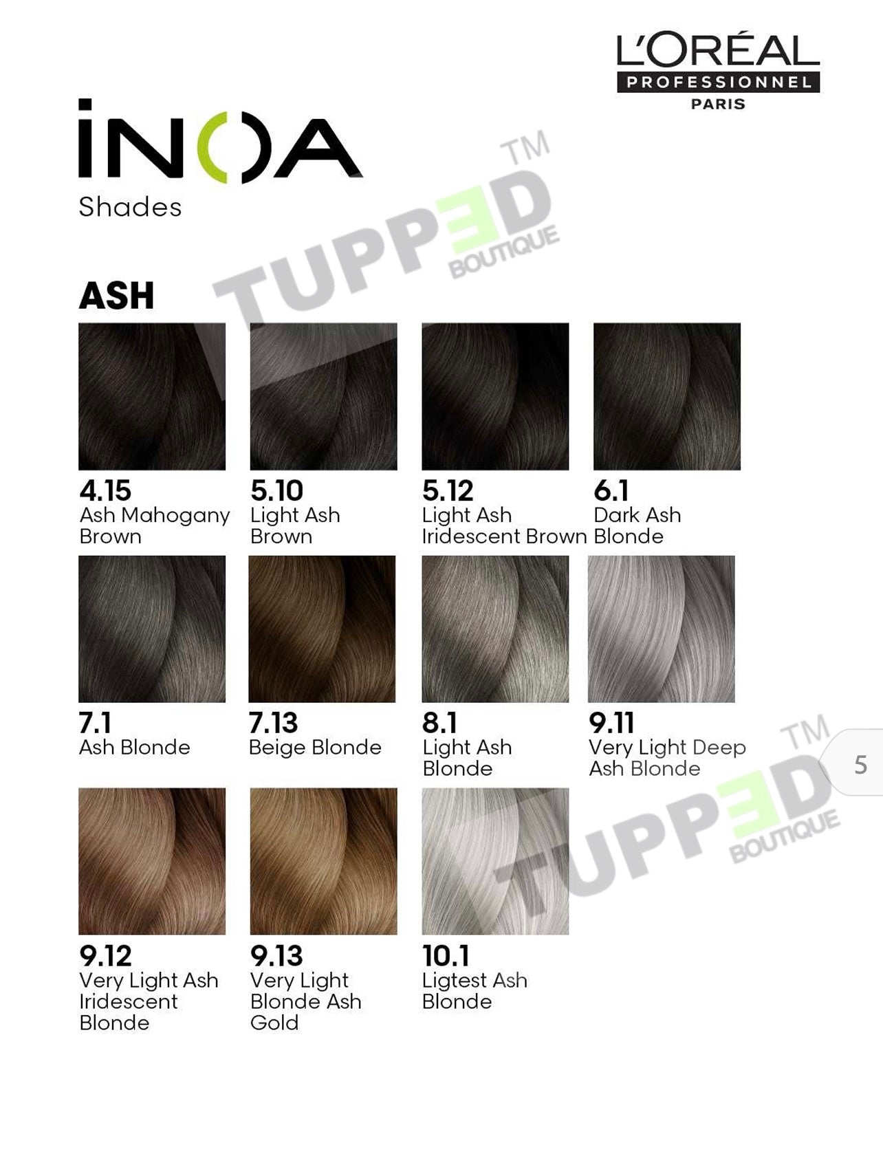 L'Oreal Professionnel INOA Ammonia-Free Permanent Hair Color Tube ...
